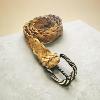 Ceinture en cuir tressé