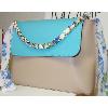 Anse chaine/tissu fleuri