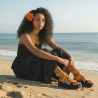 Bride à boucle cuir sauvage