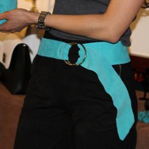 Ceinture cuir suédé